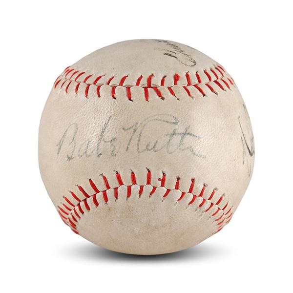 Baseball Autographs - 1934 Tour of Japan Signed Baseball with Babe Ruth