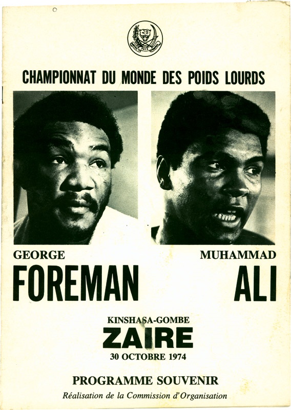 Muhammad Ali & Boxing - 1974 Muhammad Ali vs. George Foreman Program for Zaire