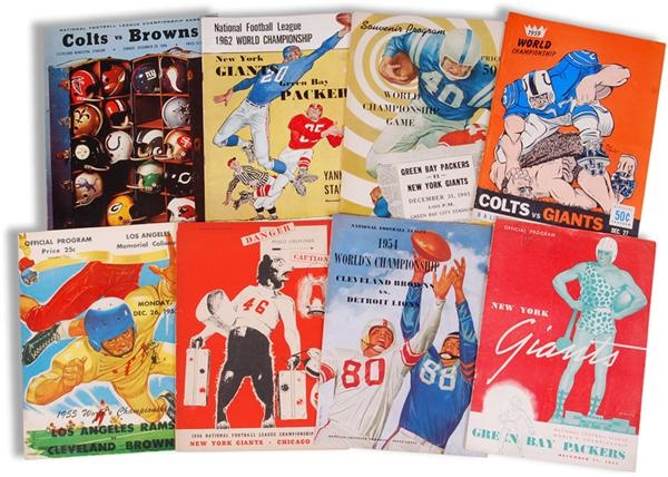 1937-1969 NFL and AFL Championship Game Program Collection (20)