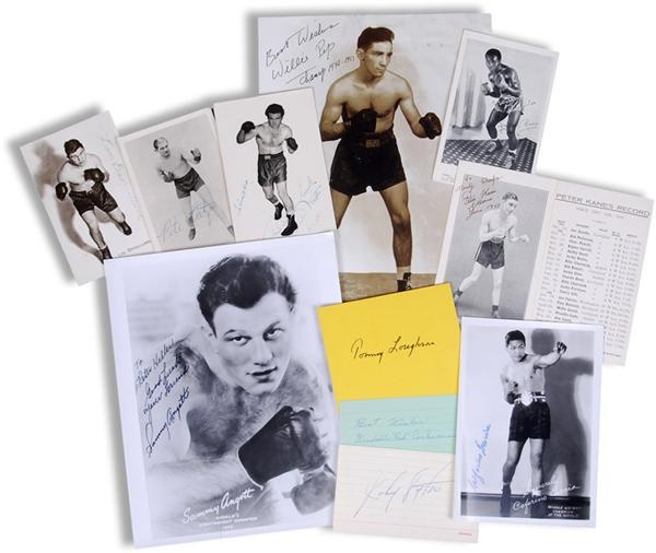 Muhammad Ali & Boxing - Large Collection of Vintage Boxing Signatures (58)
