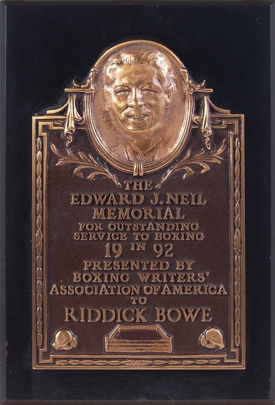 Riddick Bowe - The Edward J. Neil Award Presented to Riddick Bowe