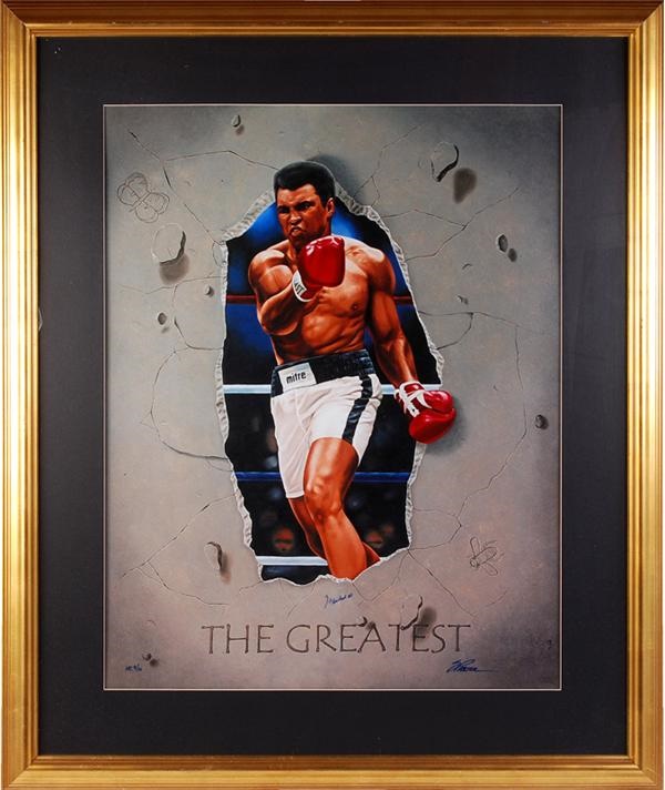 Muhammad Ali & Boxing - Muhammad Ali Signed “The Greatest” Framed Print
