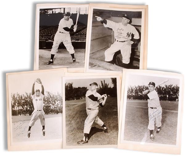 Baseball Autographs - 1950’s Collection of Vintage Signed New York Yankee Photos Including Mantle (29)