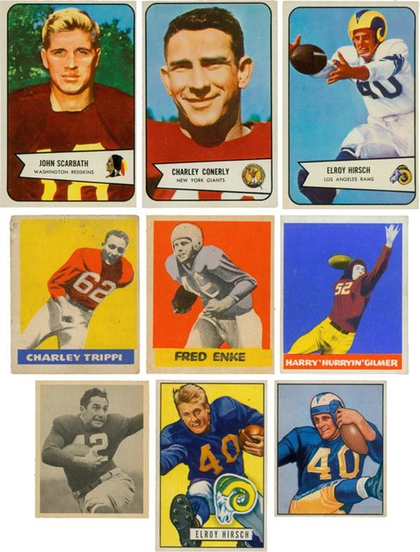 - 1940’s-1980’s Football Star Card Collection (152)