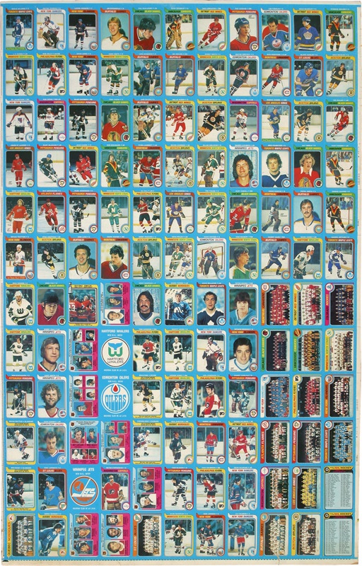 1979-80 OPC Wayne Gretzky Rookie Uncut Sheet