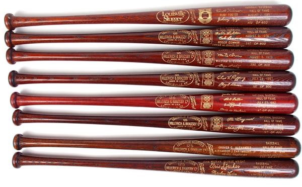 Baseball Equipment - Collection of Baseball Hall of Fame Induction Bats (8)
