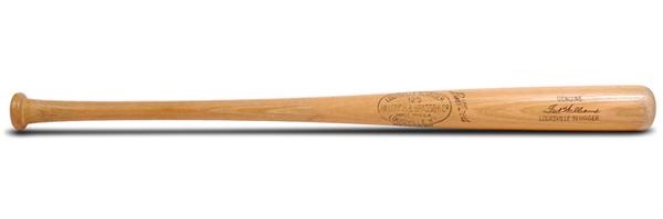 Baseball Equipment - 1955-60 Ted Williams Game Used Bat