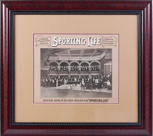 - Sporting Life Boxing Theatre Poster (Circa 1915)