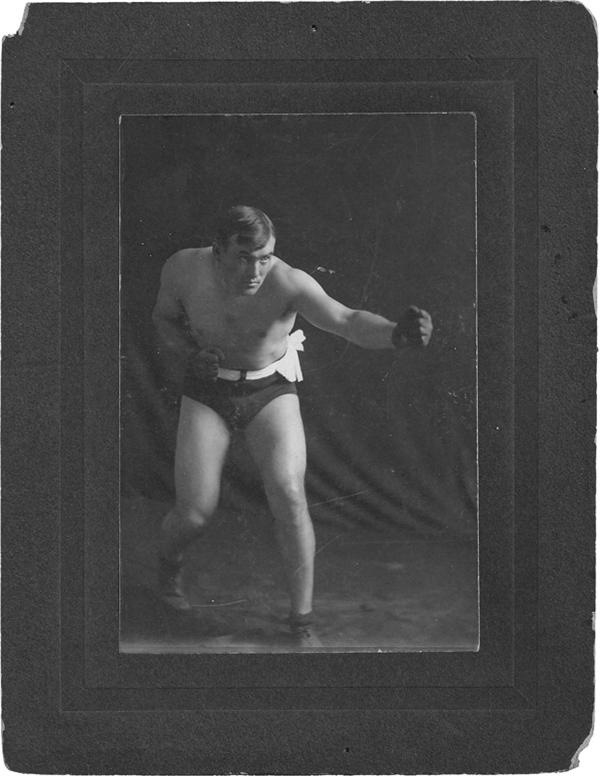 Muhammad Ali & Boxing - TOMMY BURNS 
(1881-1955)<br>Cabinet Photo, Circa 1906