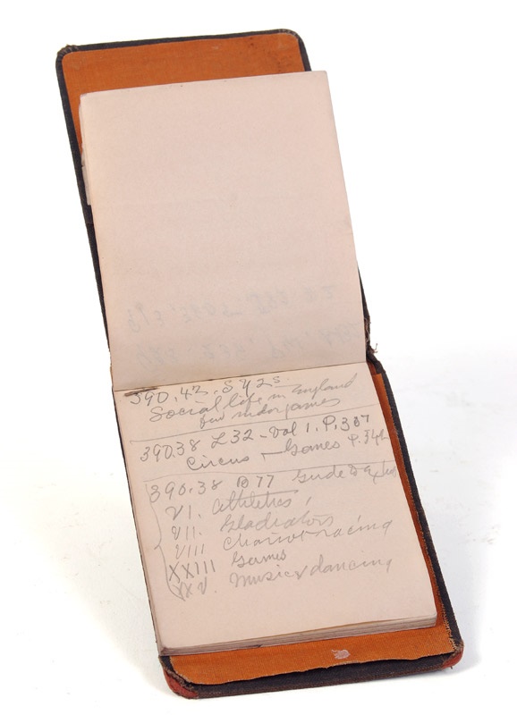 - Dr. James Naismith’s Pocket Notebook Filled with His Handwritten Notes