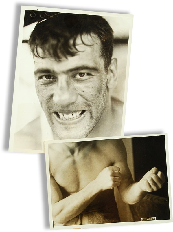 Muhammad Ali & Boxing - PRIMO CARNERA (1906-1967) <br>Seven Photos, 1930s