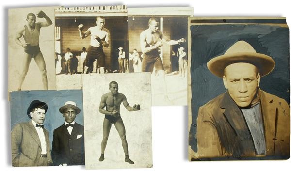 Muhammad Ali & Boxing - JOE GANS (1874-1910) <br>Six Photos, 1890s-1900s