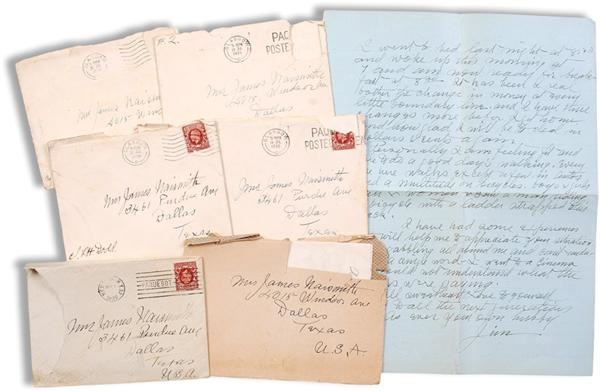 - James Naismith Signed Handwritten Letters (8)