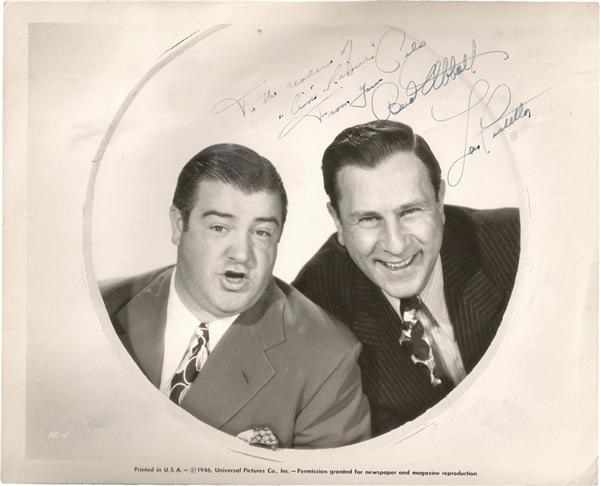 Bud Abbott and Lou Costello Signed Photograph