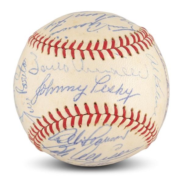 Baseball Autographs - 1963 American League All Star Team Signed Baseball