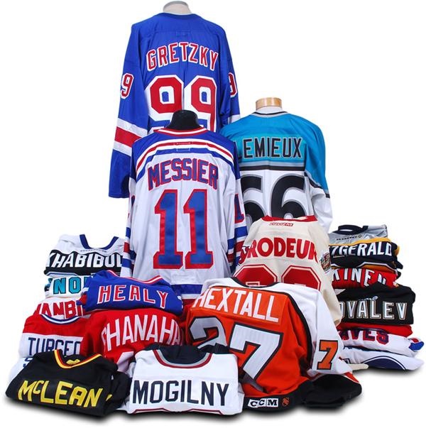 - Huge NHL Replica & Authentic Jersey Lot (46)