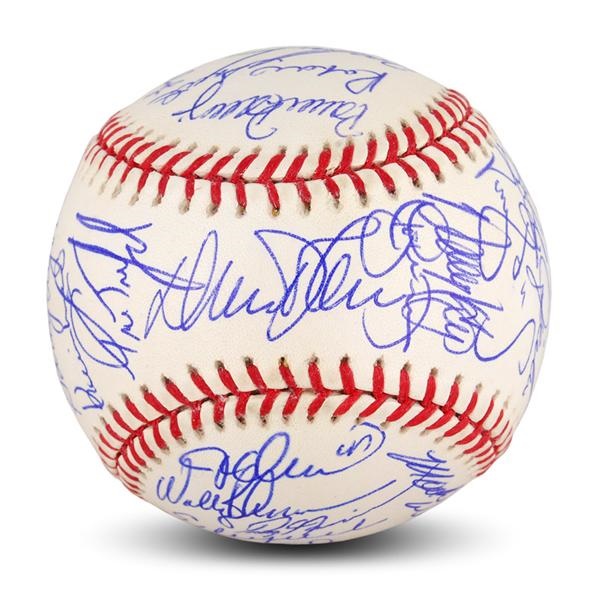Baseball Autographs - 1986 World Champion New York Mets Team Signed World Series Baseball