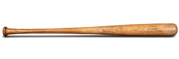 Baseball Equipment - 1950’s Al Kaline Game Used Baseball Bat