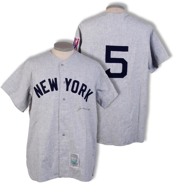 NY Yankees, Giants & Mets - 1939 New York Yankees Mitchell and Ness Jersey Signed by Joe DiMaggio