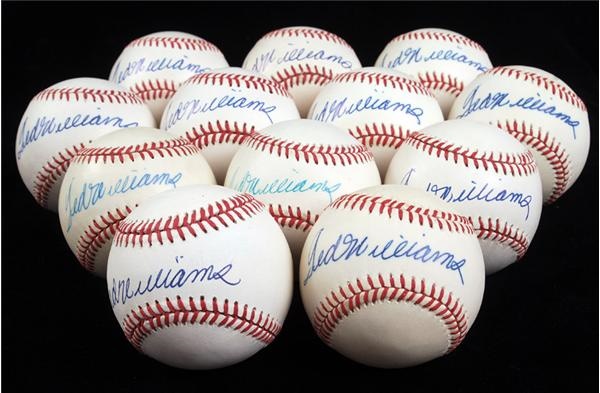 - Ted Williams Signed Baseballs (12)