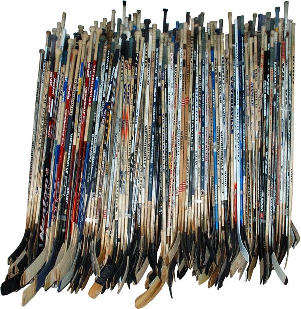 - Massive Game Used Hockey Stick Collection (282)
