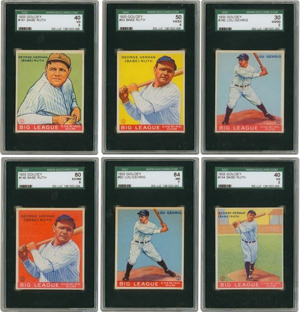The Harold Kovacs Collection - 1933 Goudey Baseball Card Complete Set (239)