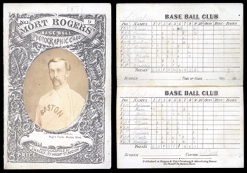 1871 Mort Rogers Scorecard