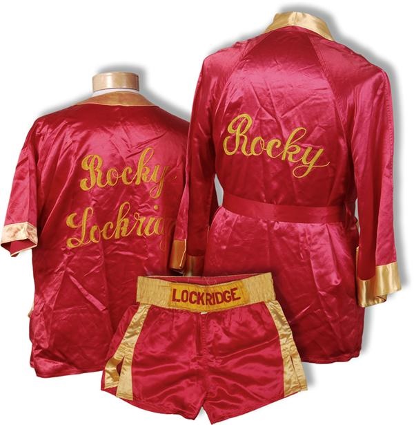 Muhammad Ali & Boxing - Rocky Lockridge Robe, Trunks and 
Cornerman’s Jacket (3)