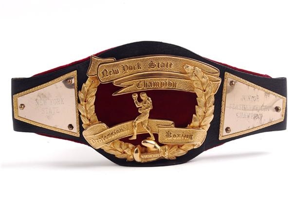 Muhammad Ali & Boxing - New York State Junior Featherweight Championship Belt by Everlast