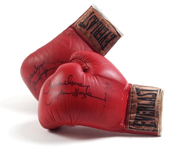 Muhammad Ali & Boxing - Vito Antufermo Autographed Fight Used Gloves vs. Marvin Hagler