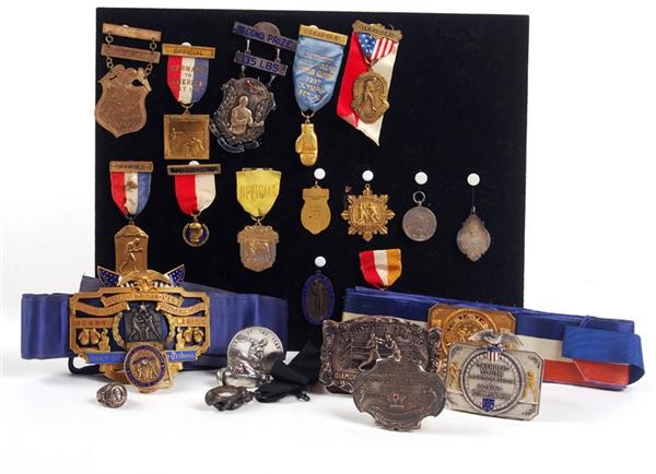 Muhammad Ali & Boxing - Impressive Collection of Boxing Medals and Jewelry (26)