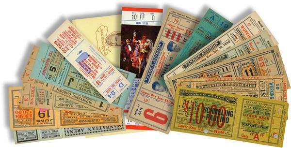 Muhammad Ali & Boxing - 1920’s-1980’s Boxing Full Ticket Collection (16)