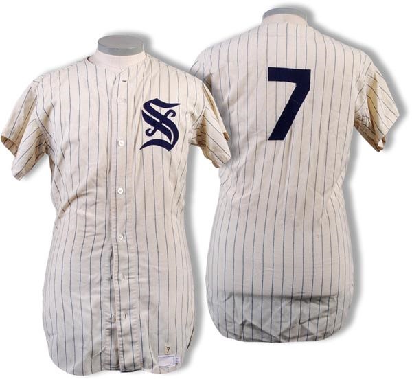 Baseball Equipment - 1967 Syracuse Chiefs Game Used Minor League Baseball Flannel Jersey