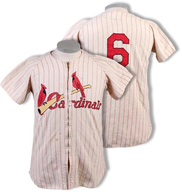 Baseball Equipment - Cardinals Game Used Minor League Baseball Flannel Jersey