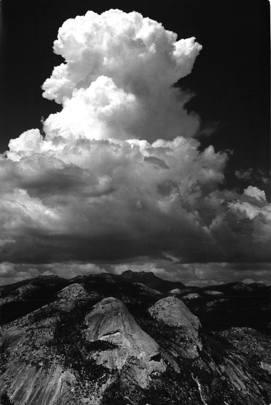 Ansel Adams - Thundercloud Over North Dome by Ansel Adams (1949)