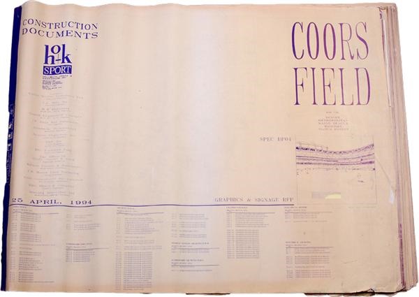 - 1992/93 Coors Field Colorado Blueprints (75+)