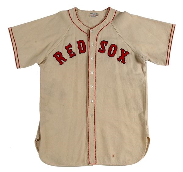 - 1948 Jack Kramer Red Sox Game Worn Jersey