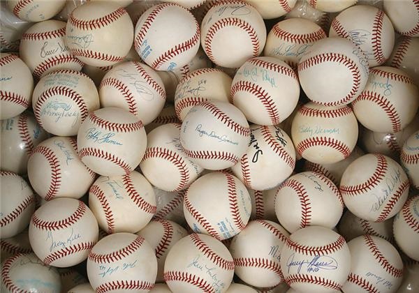 - Boston Red Sox Single Signed Baseball Collection w/ Conigliaro, Cronin, Williams (125+)