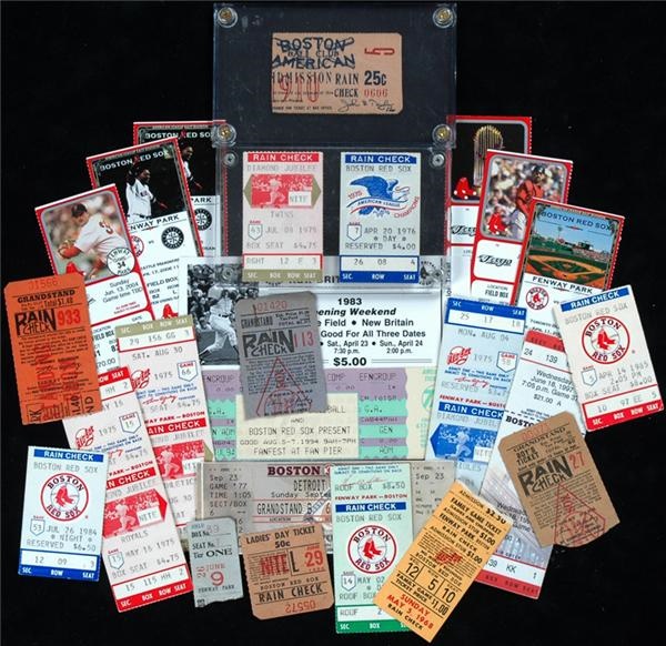 - 1903-2000's Red Sox Ticket Stubs and Season Passes (100+)
