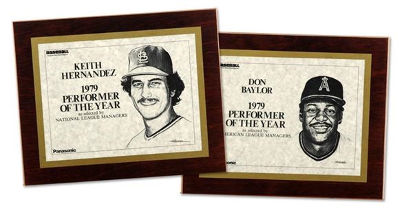 - Keith Hernandez and Don Baylor 1979 Preformer of the Year Awards (2)