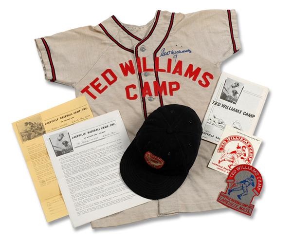 1960's Ted Williams Camp Signed Jersey