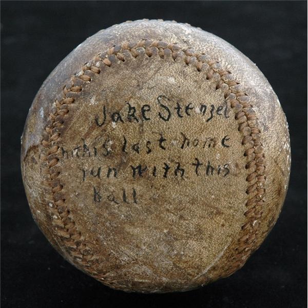 - 1899 Jake Stenzel Last Major League Homerun Baseball