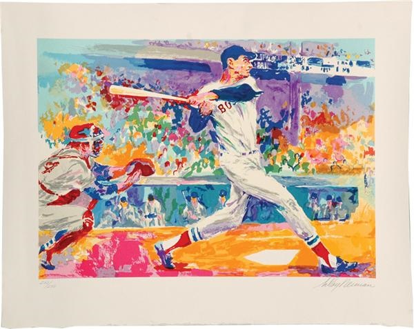 - Ted Williams Limited Edition Serigraph by Leroy Neiman