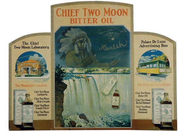 - 1920s Chief Bitter Moon Advertising Sign