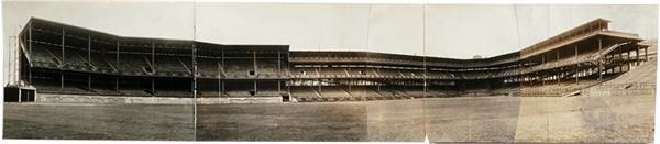 Clemente and Pittsburgh Pirates - Circa 1925 Pittsburgh Pirates Forbes Field Panoramic Photograph
