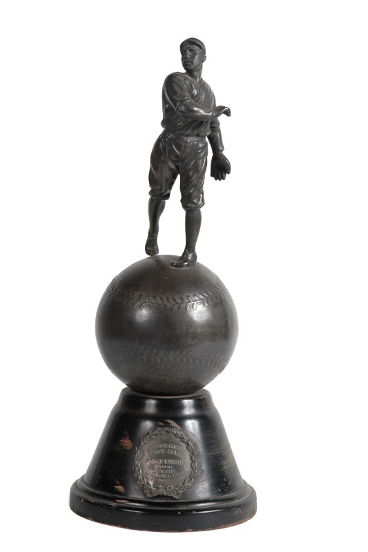 - 1922 Spalding Figural Baseball Pitcher Trophy