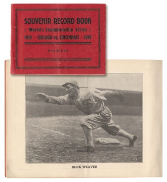 Memorabilia - 1919 World Series Souvenir Book