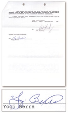 - 1969 New York Mets Reunion Contract Collection