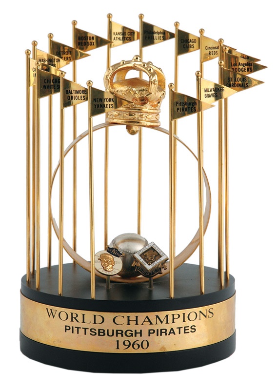 Clemente and Pittsburgh Pirates - 1960 Pittsburgh Pirates World Series Trophy
