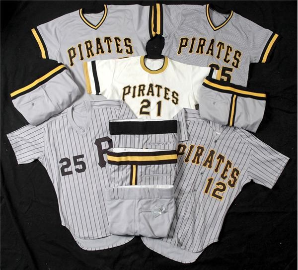 - Collection of Pittsburgh Pirates Prototype and Salesman Sample Jerseys Including Roberto Clemente